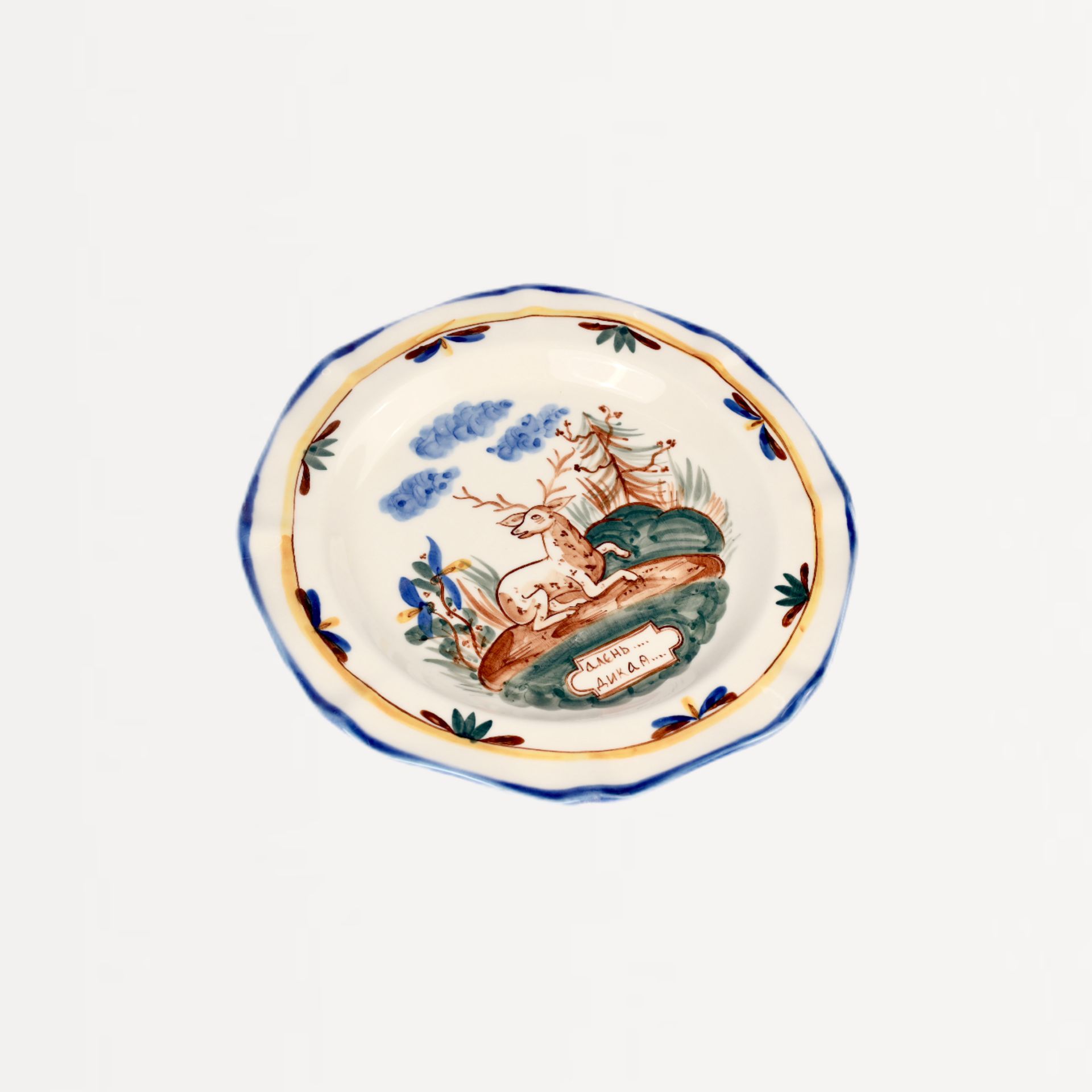 Тарелка "Охота" Олень #0