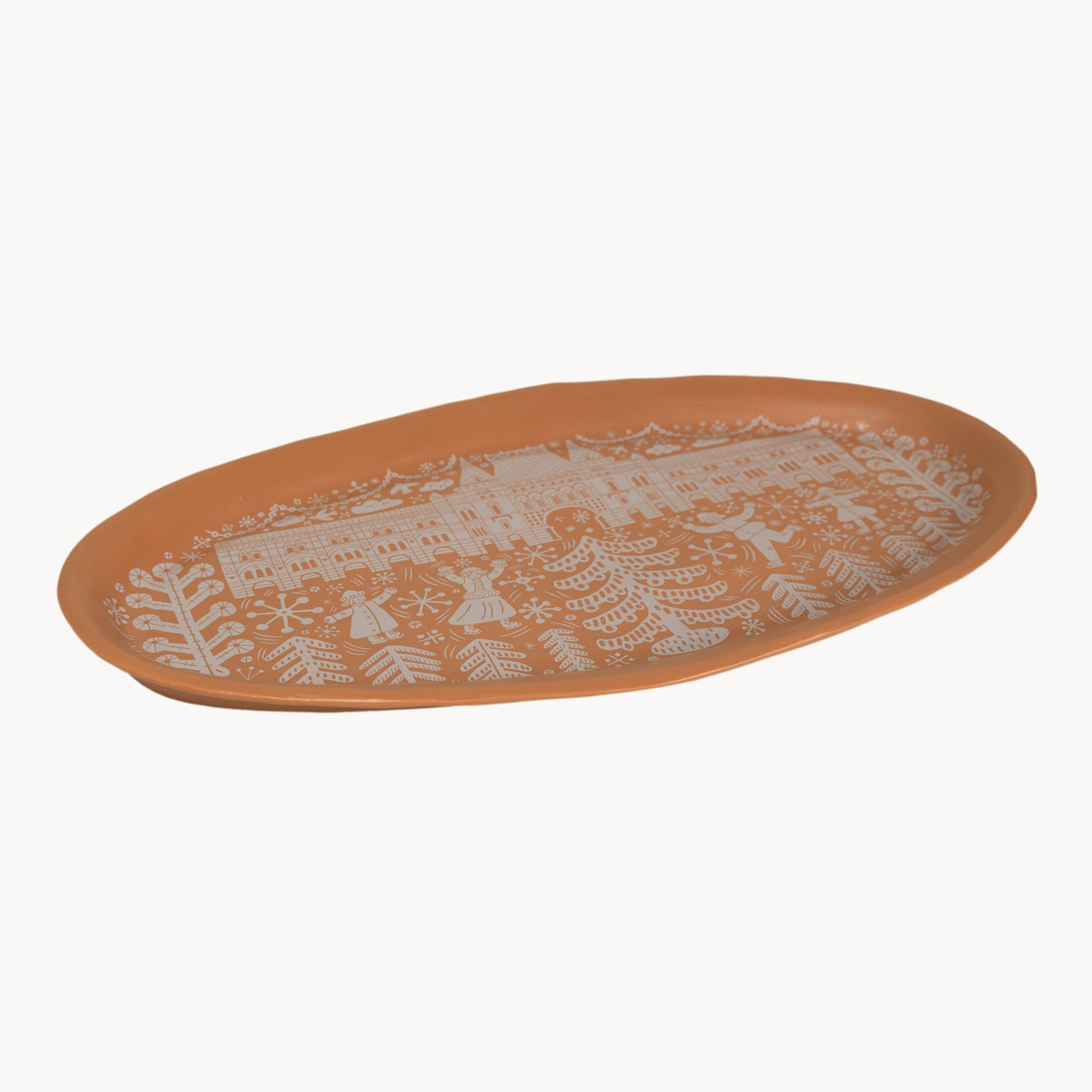 Блюдо овальное грот мидии «Каток» #0