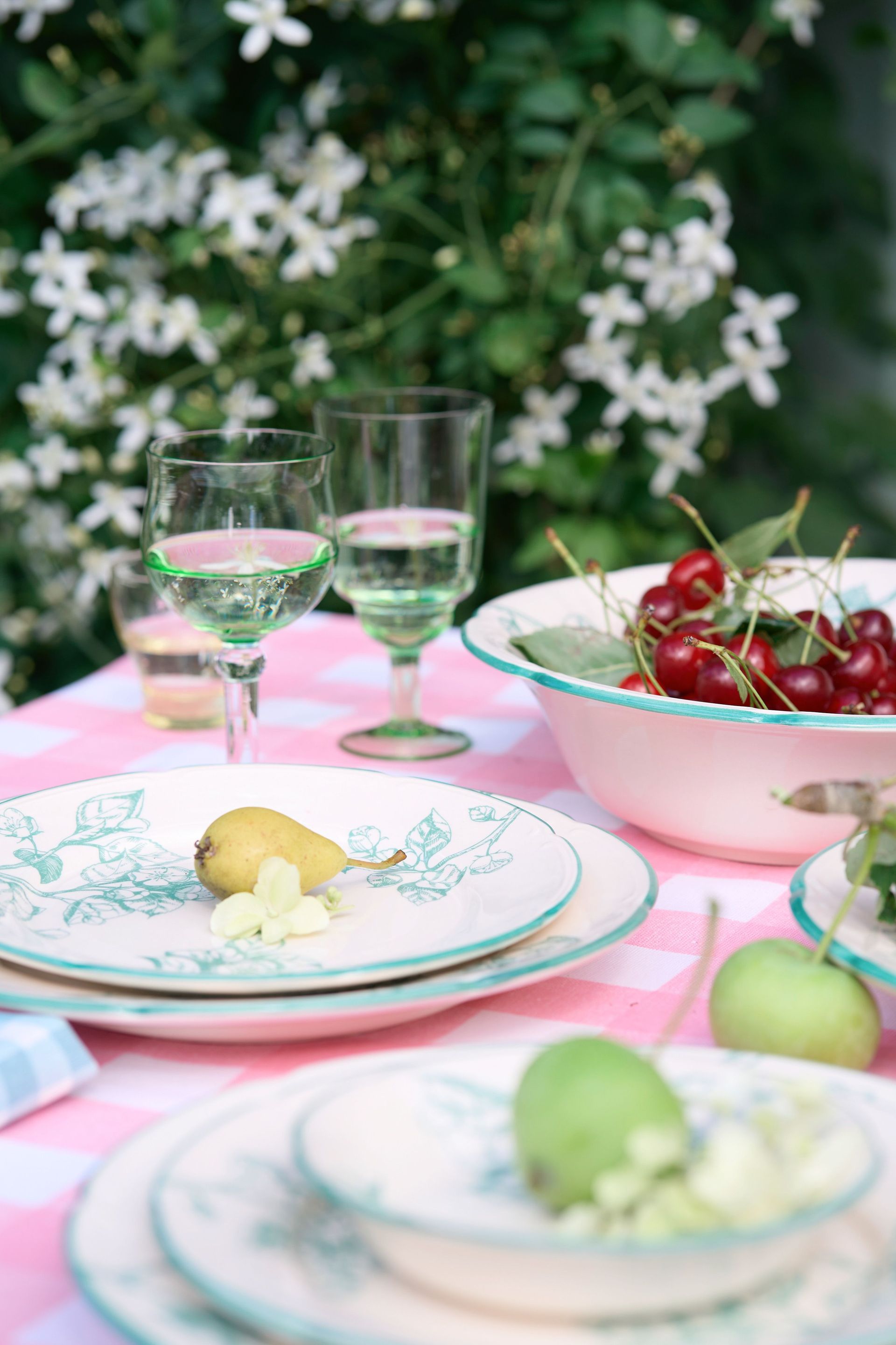 Тарелка плоская с полями "Яблони" #15