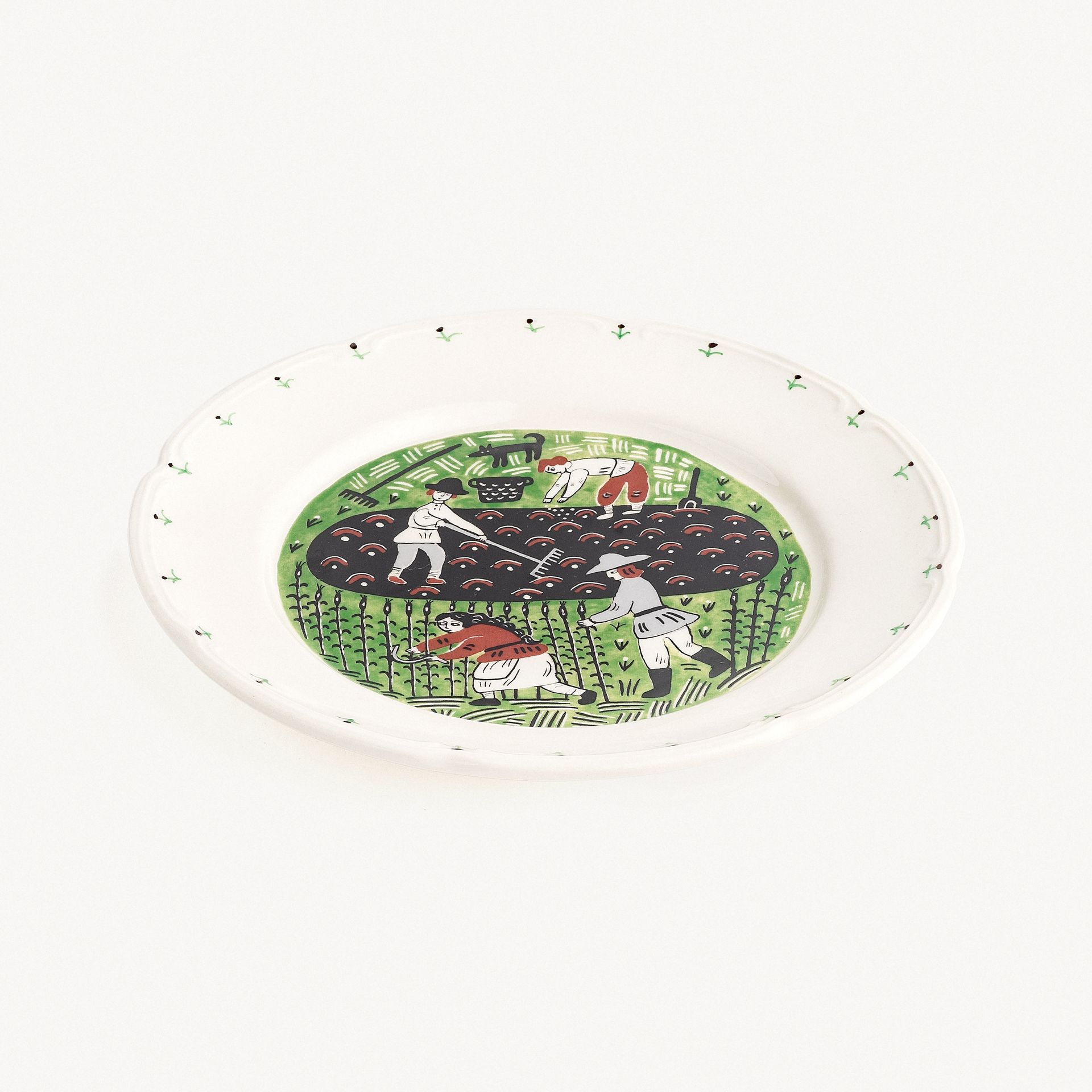 Тарелка плоская с полями &quot;Жатва&quot; #0