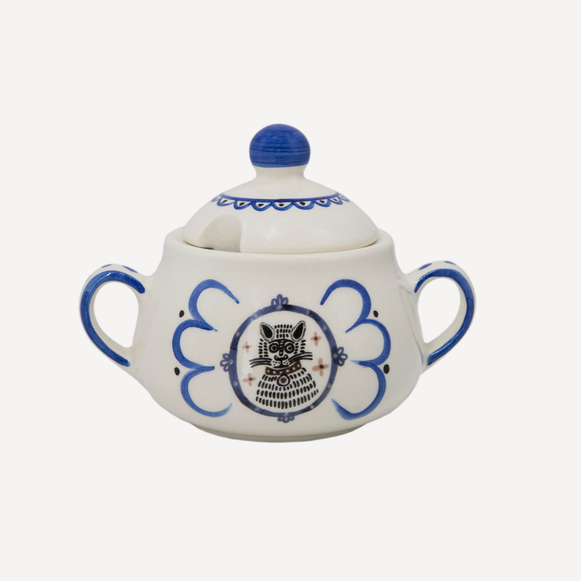 Сахарница &quot;Белый Кот - Черный Кот&quot; #1