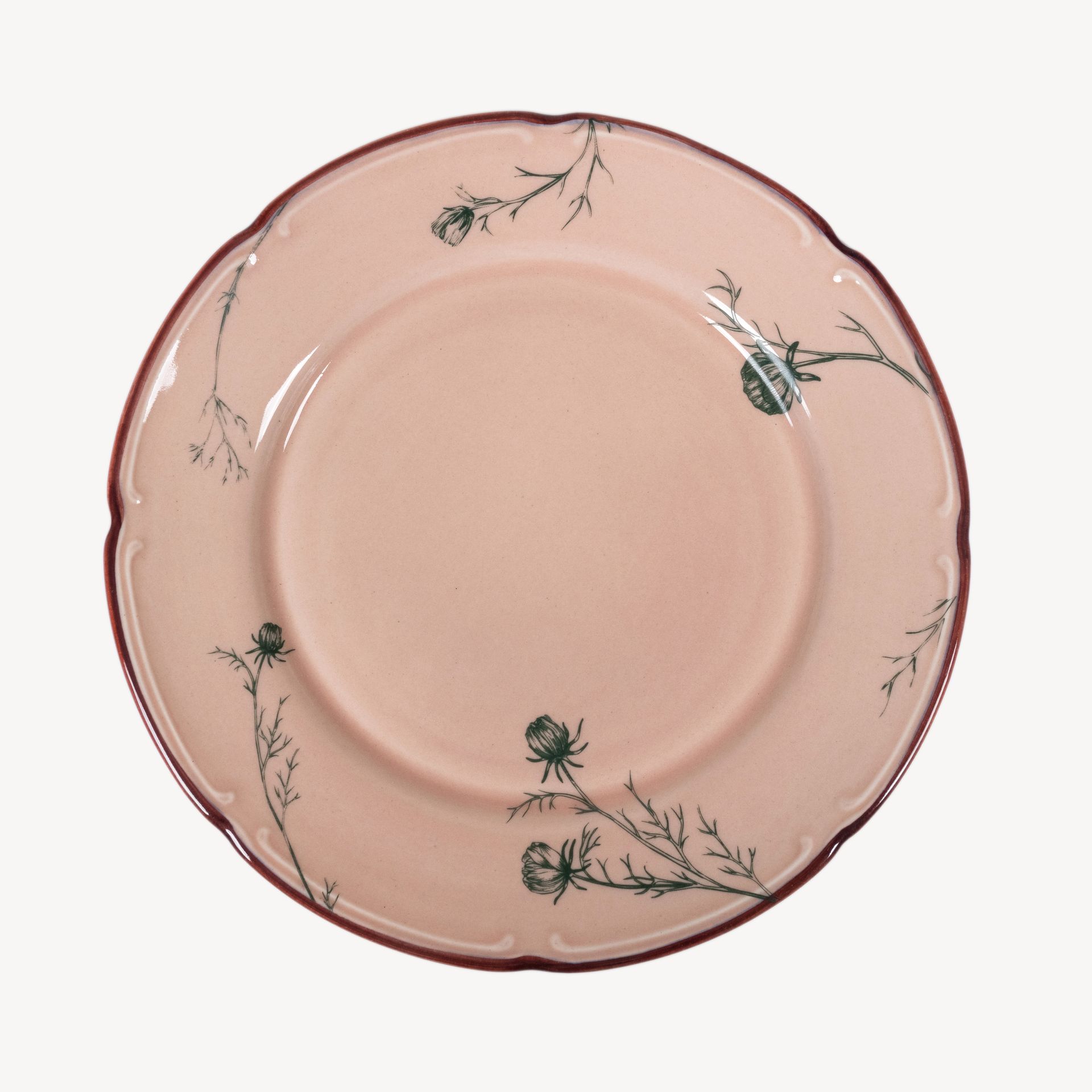 Тарелка плоская с полями &quot;Космея&quot; день 12.00 #1