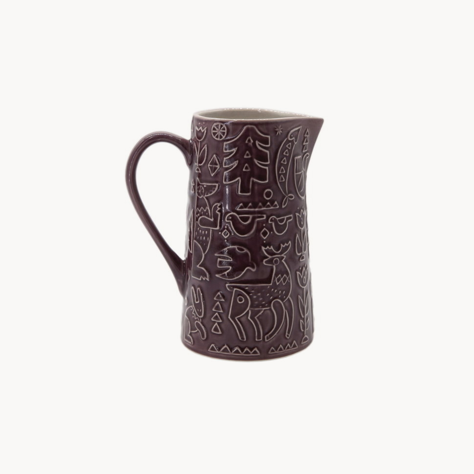 Ваза-кувшин "Дивы" фиолетовая #1