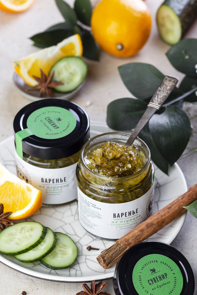 Варенье из огурцов с лимоном, апельсином и пряностями #0