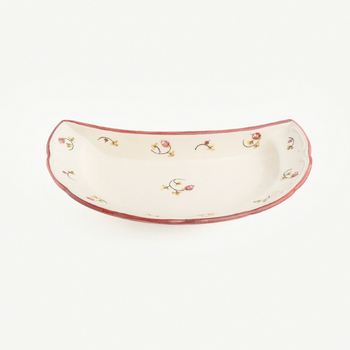 Тарелка полумесяц &amp;quot;Шиповник&amp;quot; #