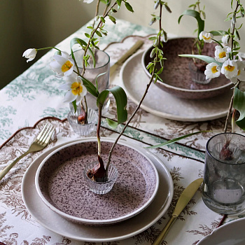 Ланчмат с вышивкой #