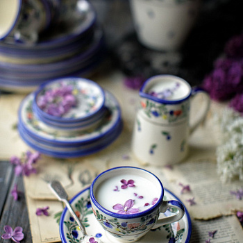 Чайная пара изящная &amp;quot;Черника&amp;quot; #