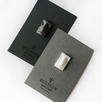 Брошь Нос античный #