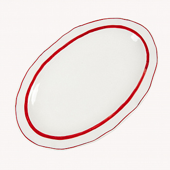 Блюдо овальное &amp;quot;Нерль. Ягодная&amp;quot; Брусника #