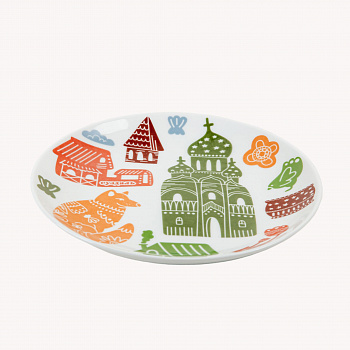 Тарелка сувенирная &amp;quot;Цветной Суздаль&amp;quot; Церковь #