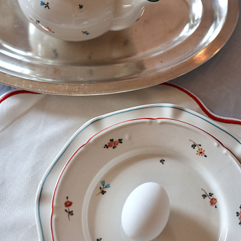 Тарелка плоская с полями &amp;quot;Ситец&amp;quot; #