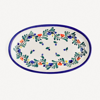 Тарелка овальная &amp;quot;Черника&amp;quot; #