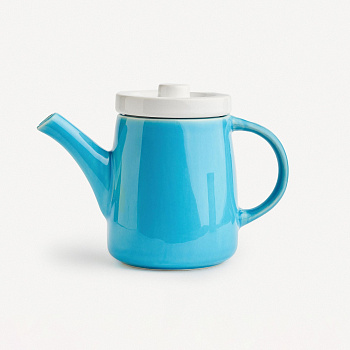 Чайник конический &amp;quot;Лазурь белая&amp;quot; #