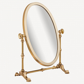 Зеркало настольное косметическое овальное
