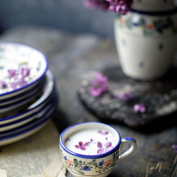 Чайная пара изящная &amp;quot;Черника&amp;quot; #