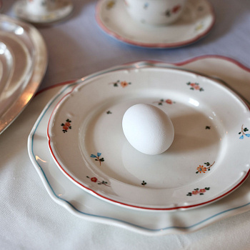 Тарелка плоская с полями &amp;quot;Ситец&amp;quot; #