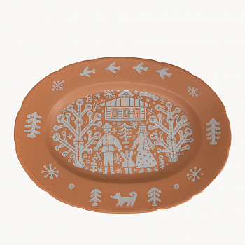 Блюдо овальное «Семья» #