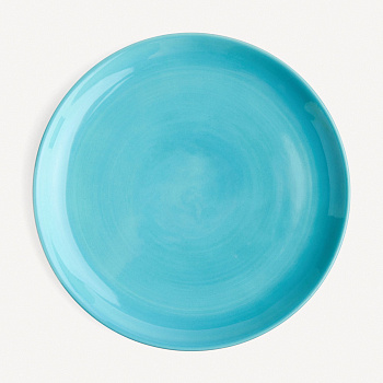 Тарелка плоская без полей &amp;quot;Лазурь черная&amp;quot; #