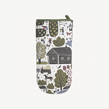 Прихватка-варежка. Серия Сельская жизнь. Белая деревня, Соня Уткина #