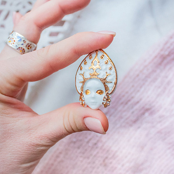 Брошь Кокошник #