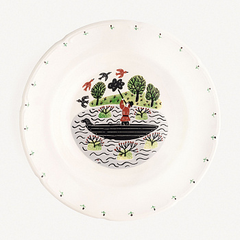 Тарелка суповая &amp;quot;Охота&amp;quot; #