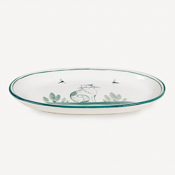 Тарелка овальная &amp;quot;Кот Тихон&amp;quot; #