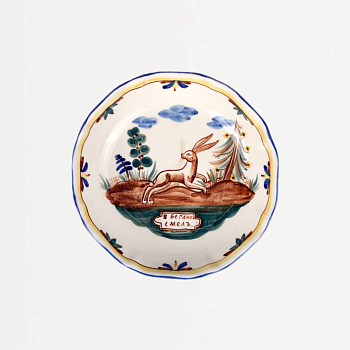 Салатник малый &amp;quot;Охота&amp;quot; Заяц #