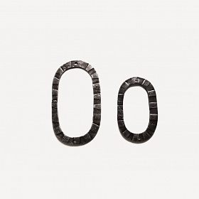 Кованая цифра "0"