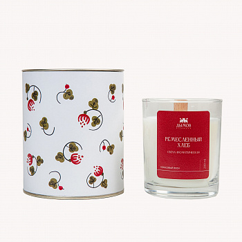 Свеча в тубусе &amp;quot;Ремесленный хлеб&amp;quot; #