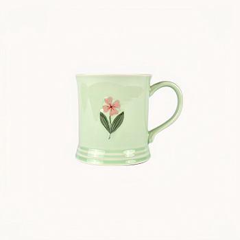 Кружка &amp;quot;Цветок зеленый&amp;quot; #