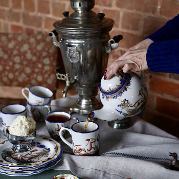 Кружка Суздаль &amp;quot;Охота&amp;quot; Лев и Собака #