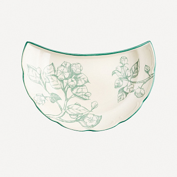 Тарелка полумесяц &amp;quot;Яблони&amp;quot; #