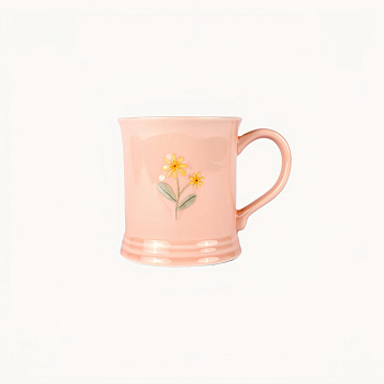 Кружка &amp;quot;Цветок розовый&amp;quot; #