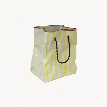Ваза-пакет &amp;quot;Страйп&amp;quot; желтая #