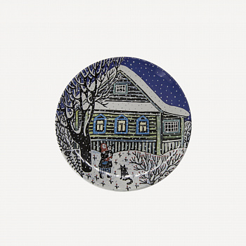 Тарелка &amp;quot;Зимним утром&amp;quot; #