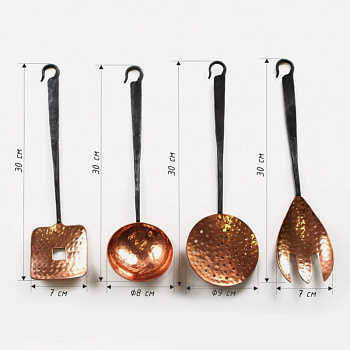 Набор для кухни медный #