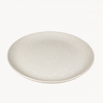 Тарелка без полей &amp;quot;Снег глянец&amp;quot; #