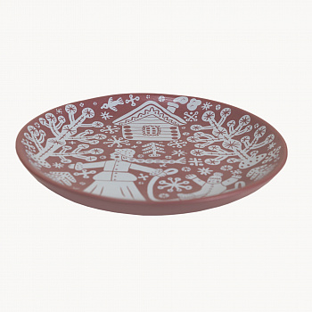 Тарелка «На санках» #