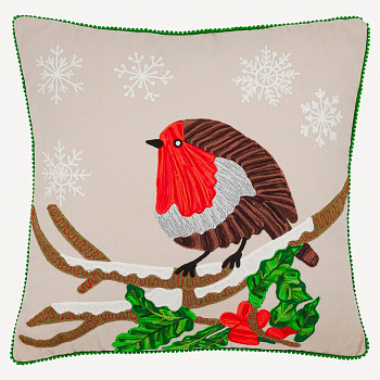 Подушка декоративная с вышивкой #