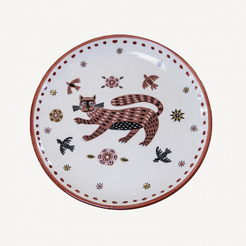 Тарелка &amp;quot;Кот&amp;quot; Соня Уткина #