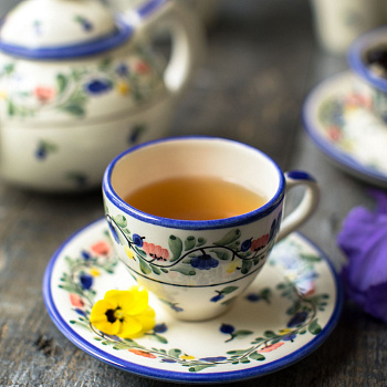 Чайная пара изящная &amp;quot;Черника&amp;quot; #