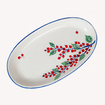 Тарелка овальная &amp;quot;Смородина&amp;quot; #