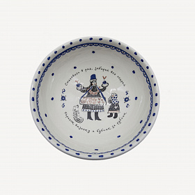 Салатник на ножке "Баранок вязанку"