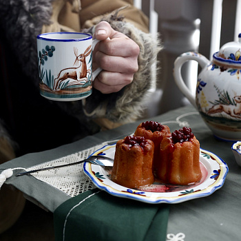 Тарелка &amp;quot;Охота&amp;quot; Заяц сидит #