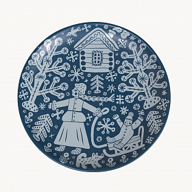 Тарелка «На санках»