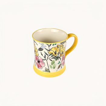 Кружка &amp;quot;Флора желтая&amp;quot; #
