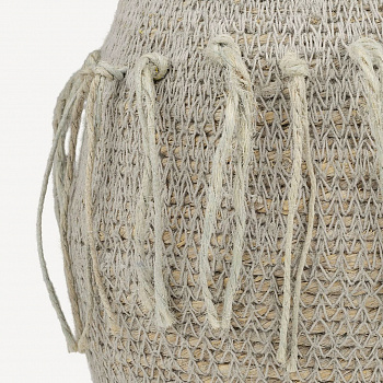 Ваза плетёная декоративная (джут) #