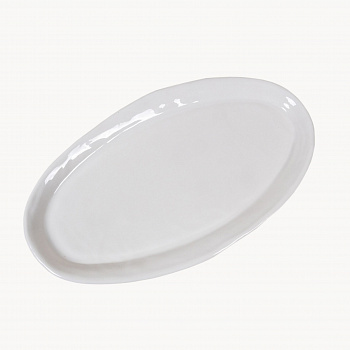 Блюдо Грот Мидии белый глянец #