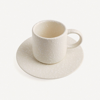 Кофейная пара коническая &amp;quot;Снег&amp;quot; #