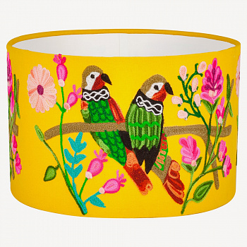 Абажур с вышивкой #